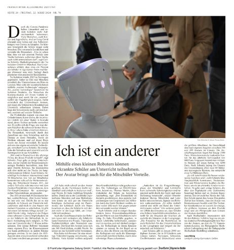 F.A.Z. Printausgabe vom 22.03.2024 von Luca König F.A.Z. Printausgabe vom 22.03.2024 von Luca König